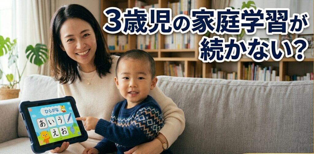 「うちの子、勉強嫌い?」と焦る前に!3歳から机に向かうおすすめ幼児向け通信教育